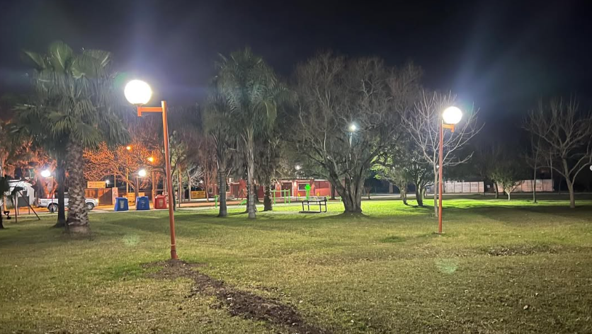Reposición de luminarias y cableado en distintos puntos de Sauce Viejo