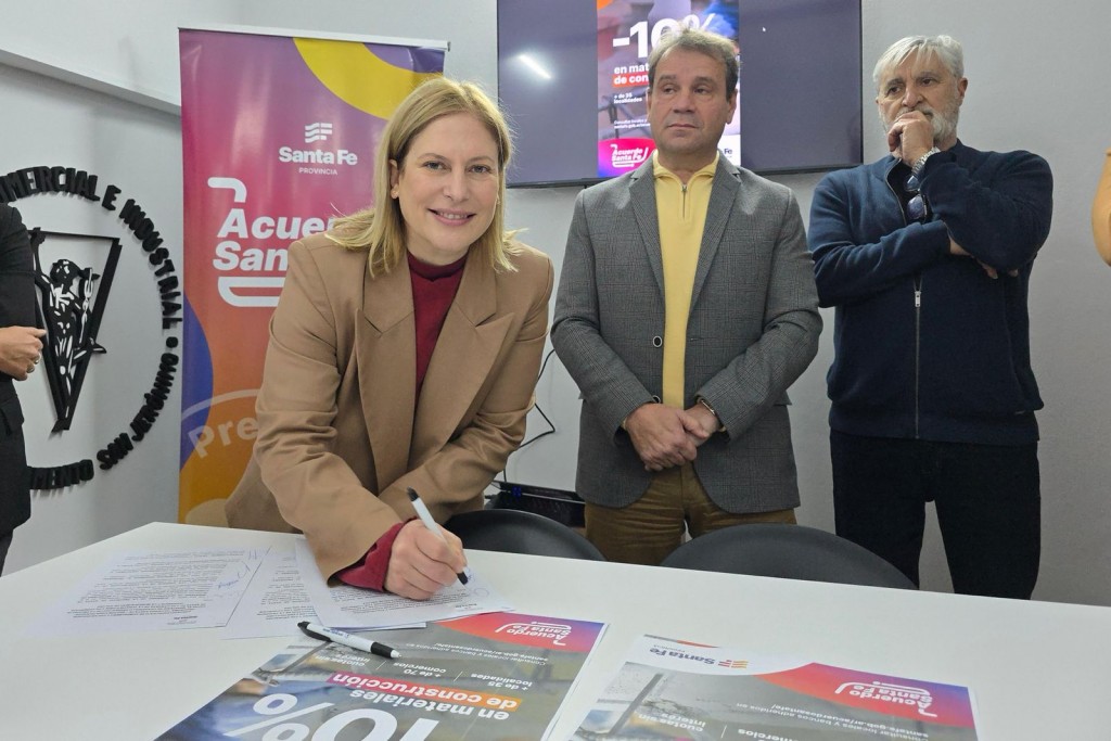 Scaglia valoró Acuerdo Santa Fe para la construcción como una herramienta para movilizar ventas en el territorio provincial