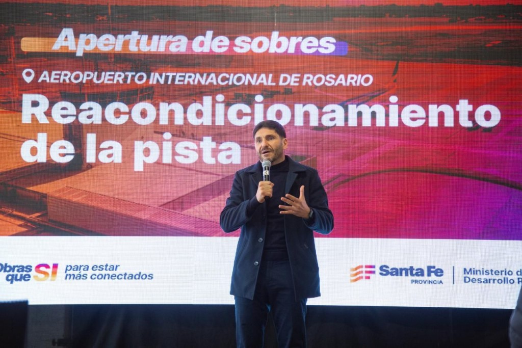 Pullaro: “Nación se borró y la Provincia se hace cargo de la pista del aeropuerto porque Santa Fe se prepara para ser potencia”