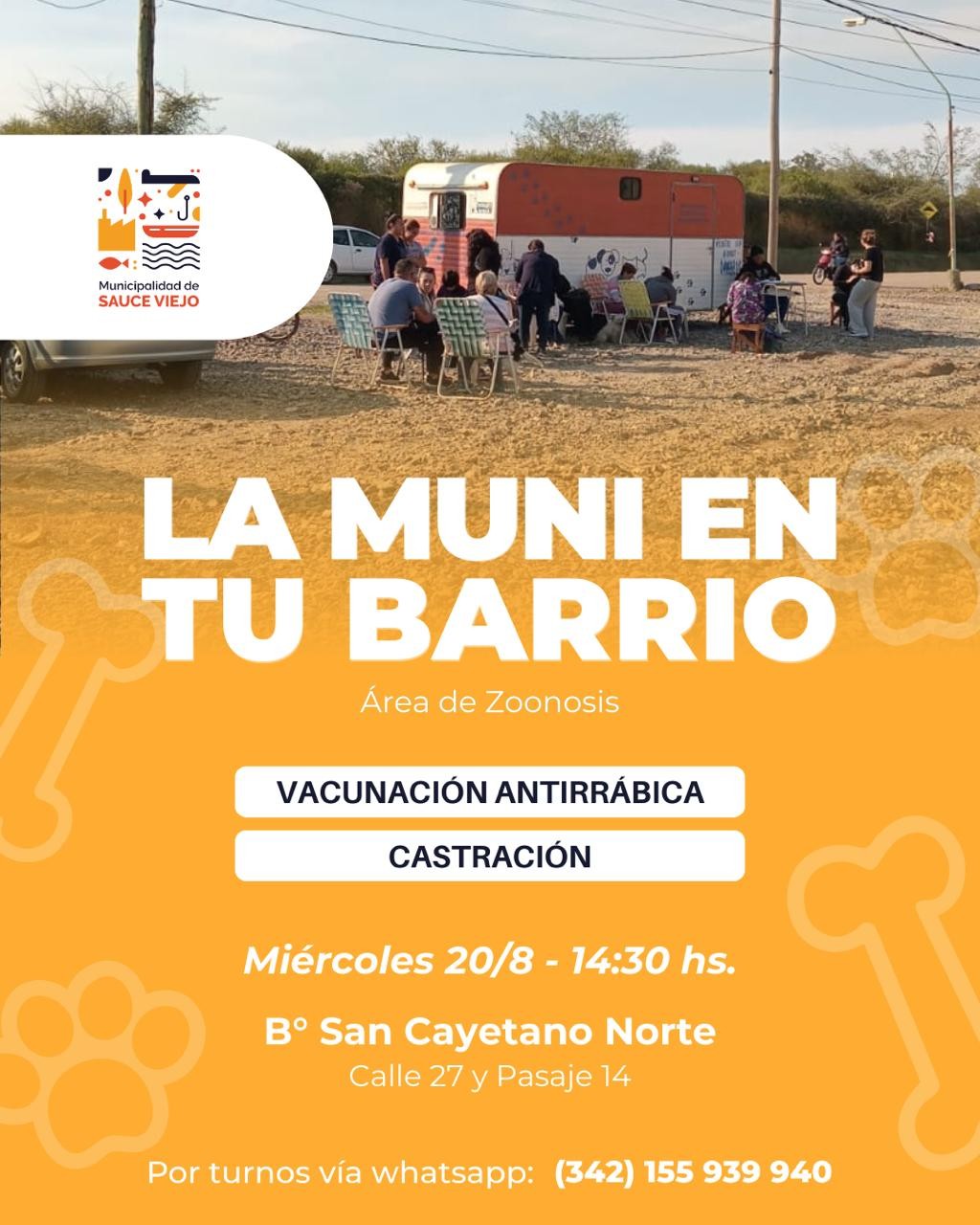 Sauce Viejo: “La Muni en tu Barrio” llega a San Cayetano Norte con una nueva jornada de cercanía