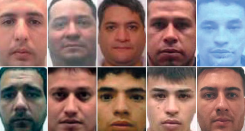 Uno por uno: la lista de los 10 delincuentes m&aacute;s buscados en Santa Fe
