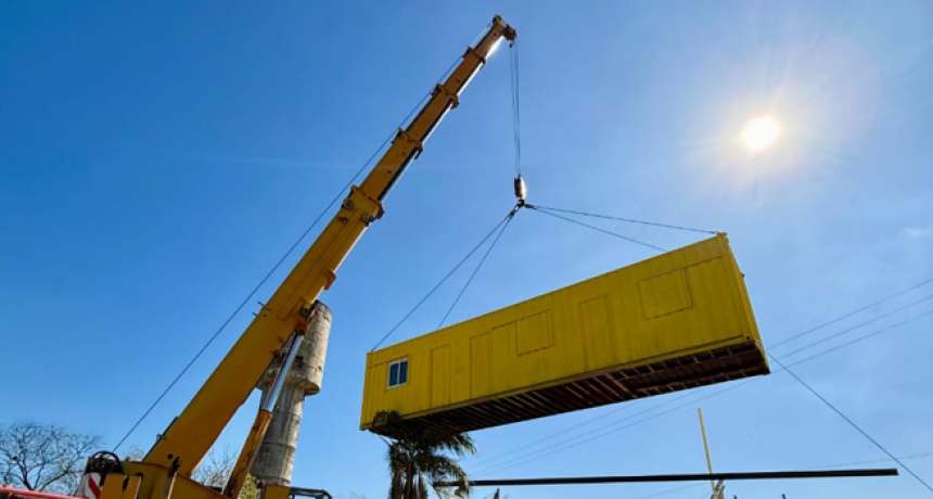 Avanza la instalaci&oacute;n del Nuevo Obrador Municipal N.&ordm; 3 en la zona sur de la ciudad de Santo Tom&eacute;