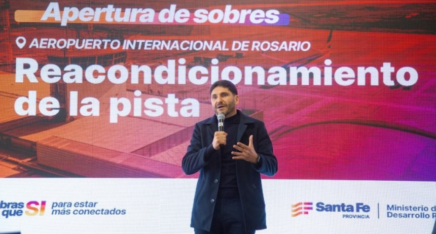 Pullaro: &ldquo;Naci&oacute;n se borr&oacute; y la Provincia se hace cargo de la pista del aeropuerto porque Santa Fe se prepara para ser potencia&rdquo;