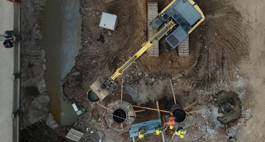 Nuevo Puente Santa Fe-Santo Tom&eacute;: ya fueron hormigonadas las tres primeras columnas