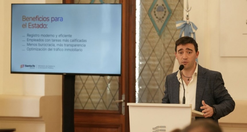Menos burocracia: Santa Fe digitaliza completamente el Certificado del Registro de la Propiedad