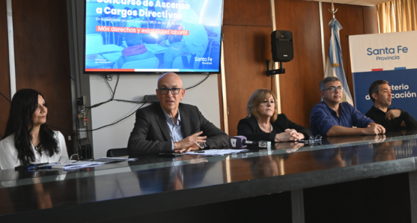 El Ministerio de Educaci&oacute;n present&oacute; el concurso de ascenso a cargos directivos