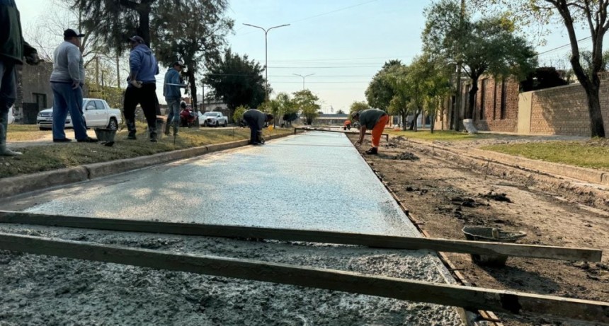 Avanzan las obras de pavimentaci&oacute;n en Tostado con recursos provinciales