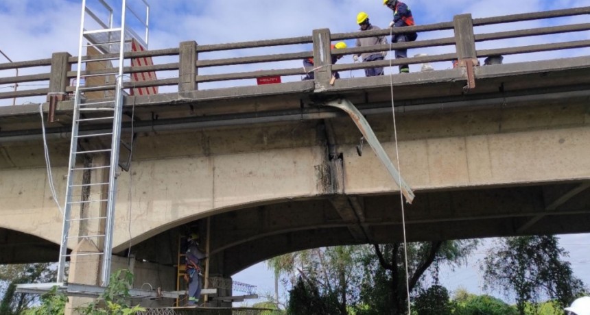 Puente Carretero: restringen el tr&aacute;nsito por trabajos de hormigonado