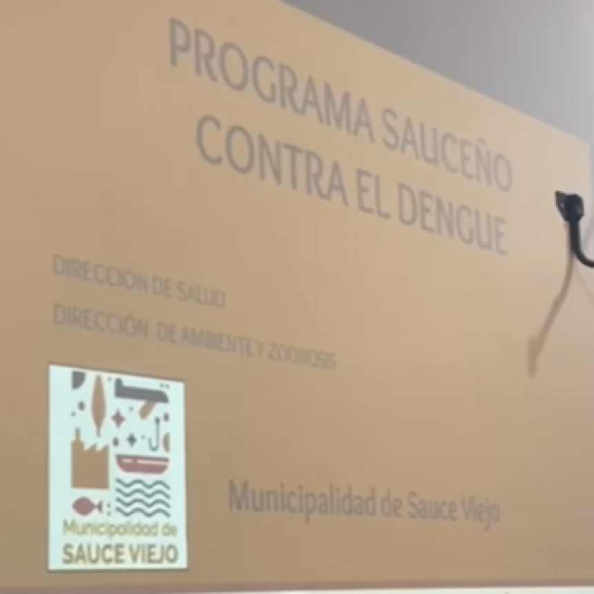 Programa PRO.SAU.DEN: una iniciativa para prevenir el dengue en Sauce Viejo