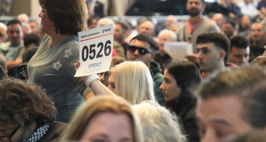 La Provincia recaud&oacute; m&aacute;s de $ 1.120 millones con las subastas de los bienes decomisados a bandas delictivas