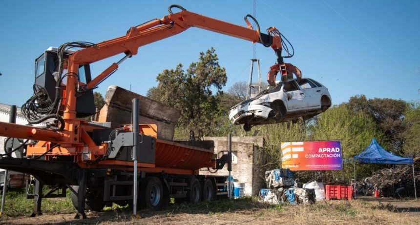 Provincia comenz&oacute; con la compactaci&oacute;n de veh&iacute;culos alojados en el dep&oacute;sito judicial de Santa Emilia