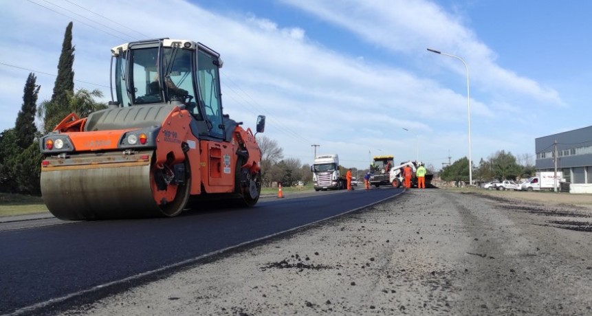 Vialidad Nacional mejora la travesia urbana de Ruta 11 en San Justo