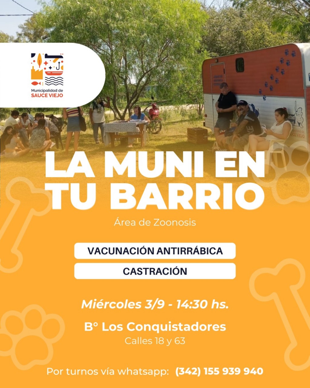 Sauce Viejo: “La Muni en tu Barrio” llega al barrio Los Conquistadores con una nueva jornada de cercanía