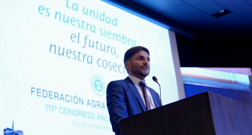 Pullaro en el congreso anual de la Federaci&oacute;n Agraria Argentina: &ldquo;Aqu&iacute; tienen un Gobierno aliado del campo&rdquo;