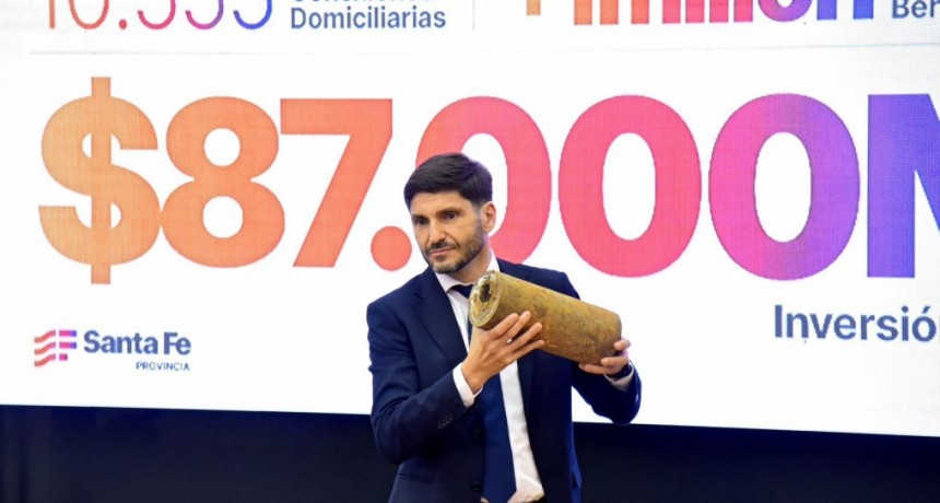 Pullaro anunci&oacute; &ldquo;una inversi&oacute;n hist&oacute;rica para resolver problemas de d&eacute;cadas en el servicio de agua y cloacas&rdquo;