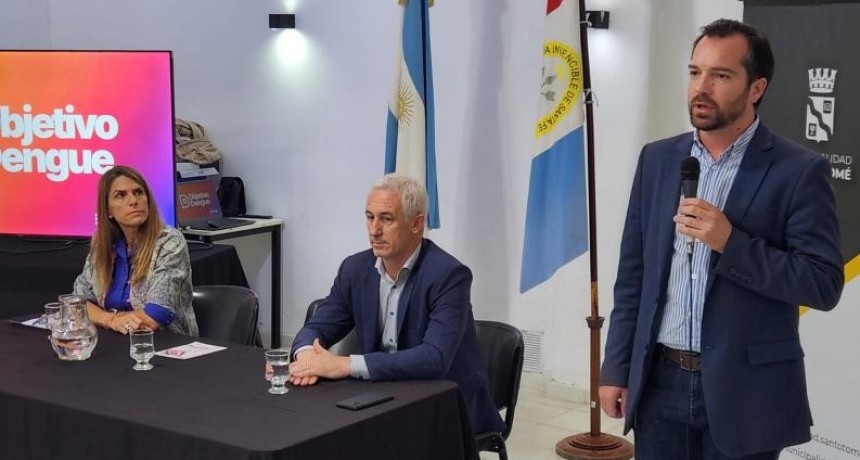 Se present&oacute; el programa "Objetivo Dengue" en Santo Tom&eacute;