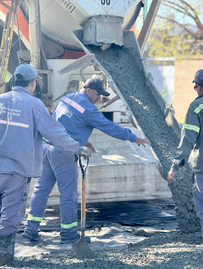Continúa el Plan de Pavimentación en Santo Tomé