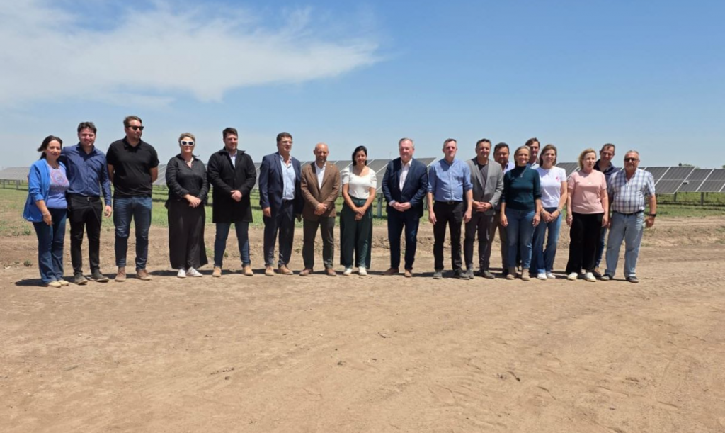 Michlig y Pucccini supervisaron las obras del Gasoducto “Lechero” y de los Parques Fotovoltaico de San Guillermo y Arrufó