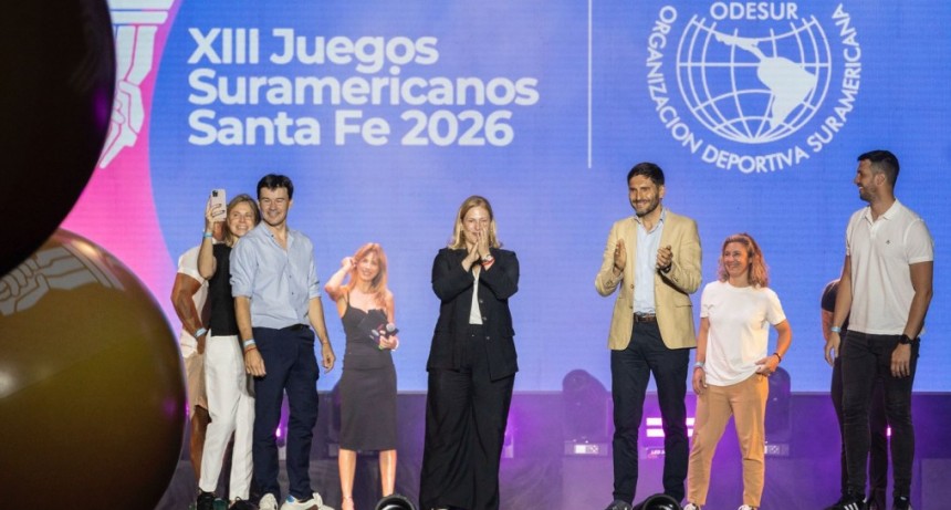 En Rosario, m&aacute;s de 35.000 personas encendieron la cuenta regresiva de los Juegos Suramericanos 2026