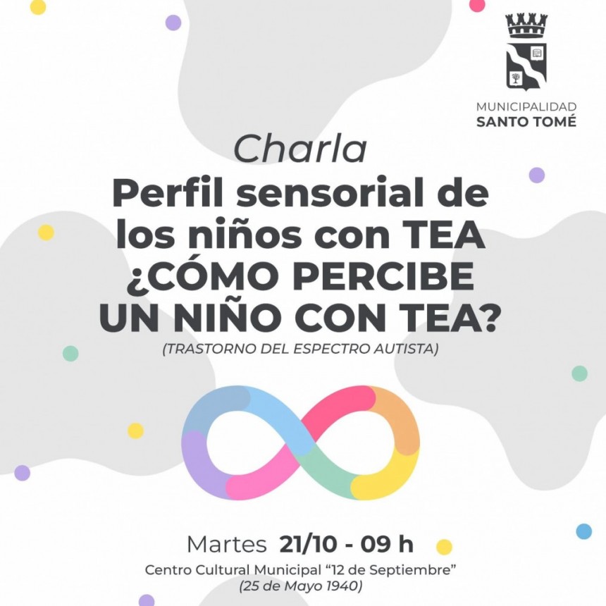Charla abierta sobre el perfil sensorial de los ni&ntilde;os con TEA