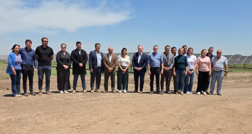 Michlig y Pucccini supervisaron las obras del Gasoducto “Lechero” y de los Parques Fotovoltaico de San Guillermo y Arrufó