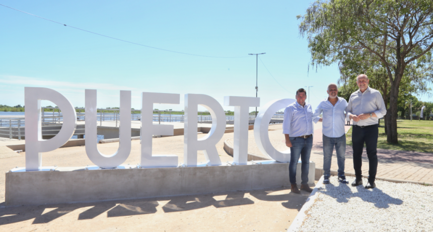 Perotti inaugur&oacute; el nuevo paseo costero en la Unidad II del Puerto de Cabotaje de Villa Constituci&oacute;n