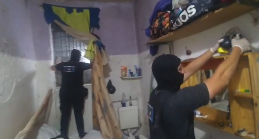 Fuerte operativo de control en la c&aacute;rcel de Coronda