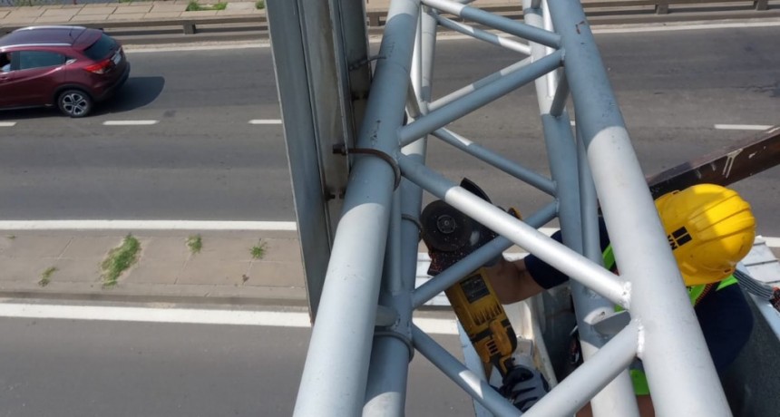 Santa Fe: trabajos nocturnos en el Viaducto Oro&ntilde;o