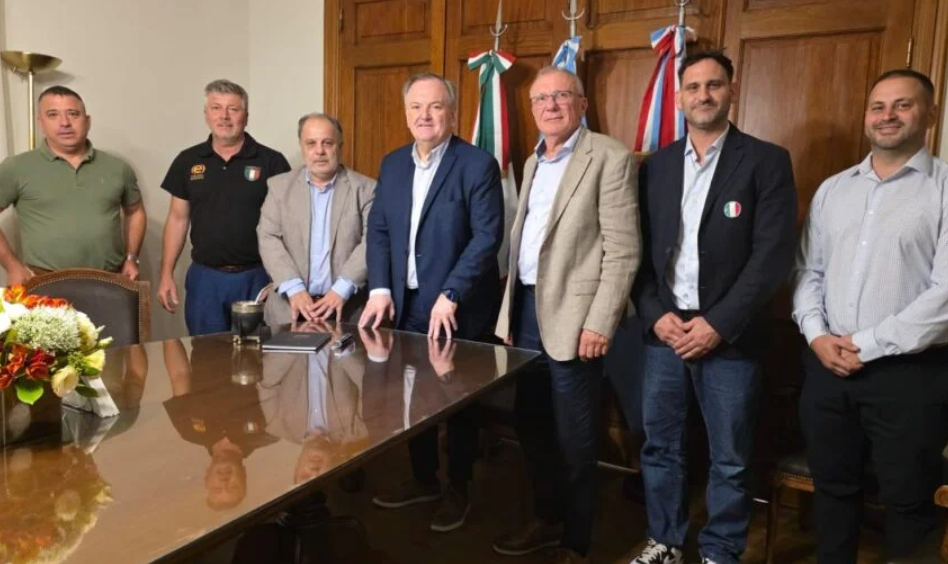 Felipe Michlig recibió al Diputado por Sudamérica del Congreso Italiano, Franco Tirelli